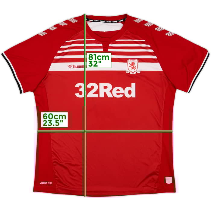 2019-20 MIddlesbrough Home Shirt - 6/10 - (3XL)