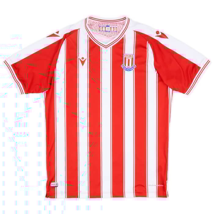 2020-21 Stoke City Home Shirt - 7/10 - (L.Boys)