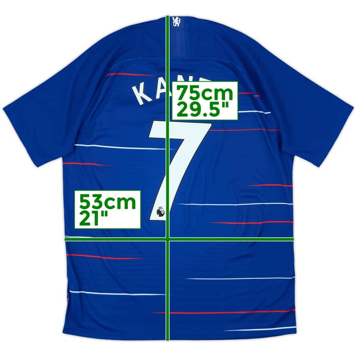 2018-19 Chelsea Authentic Home Shirt Kante #7 - 9/10 - (L)