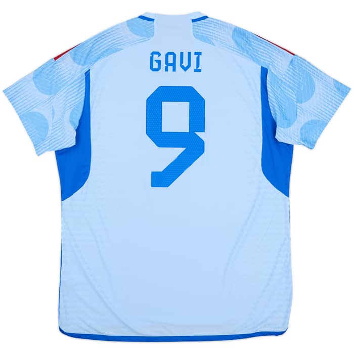 2022-23 Spain Authentic Away Shirt Gavi #9 - 10/10 - (XL)
