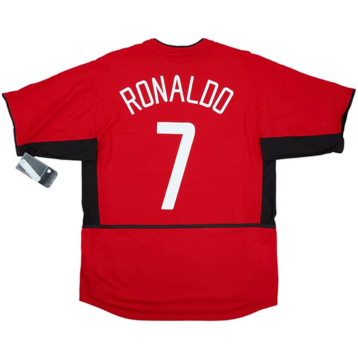 2002-04 Manchester United Home Shirt Ronaldo #7 (L)