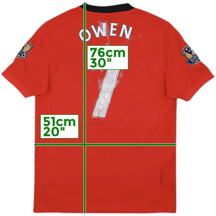 2009-10 Manchester United Home Shirt Owen #7 - 4/10 - (S)