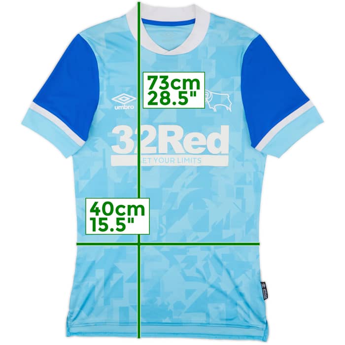 2021-22 Derby County Away Shirt - 7/10 - (S)