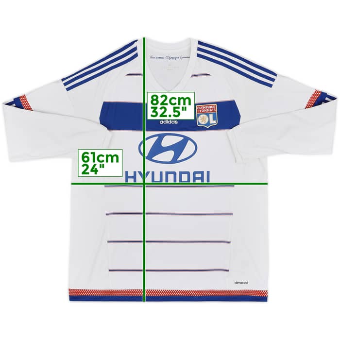 2015-16 Lyon Home L/S Shirt - 8/10 - (XL)