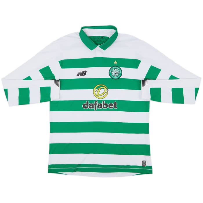 2019-20 Celtic Home L/S Shirt - 9/10 - (XL)