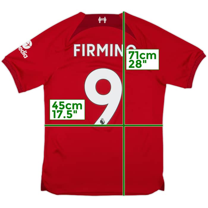 2022-23 Liverpool Home Shirt Firmino #9 - 9/10 - (S)