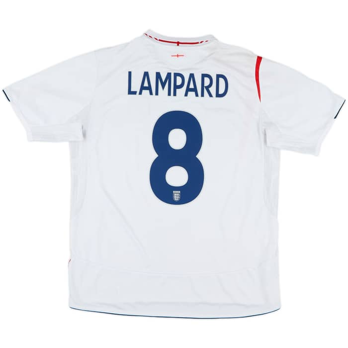 2005-07 England Home Shirt Lampard #8 - 6/10 - (XL)