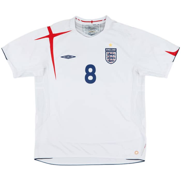 2005-07 England Home Shirt Lampard #8 - 6/10 - (XL)