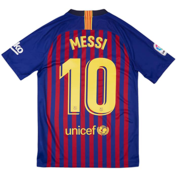 2018-19 Barcelona Home Shirt Messi #10 - 10/10 - (S)