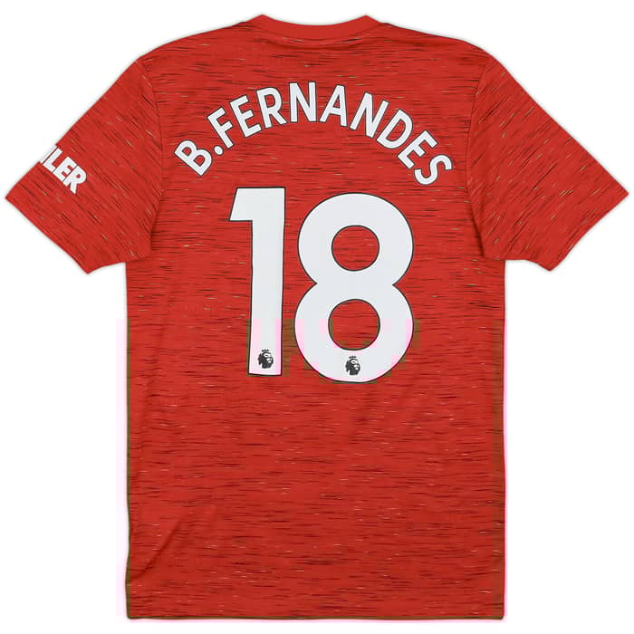 2020-21 Manchester United Home Shirt B.Fernandes #18 - 9/10 - (S)