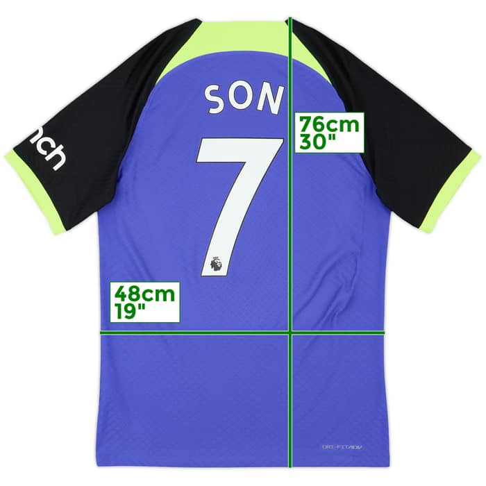 2022-23 Tottenham Authentic Vaporknit Away Shirt Son #7 - 10/10 - (S)