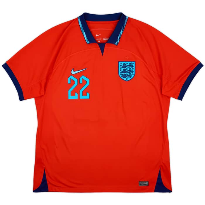 2022-23 England Away Shirt Bellingham #22 - 9/10 - (XL)