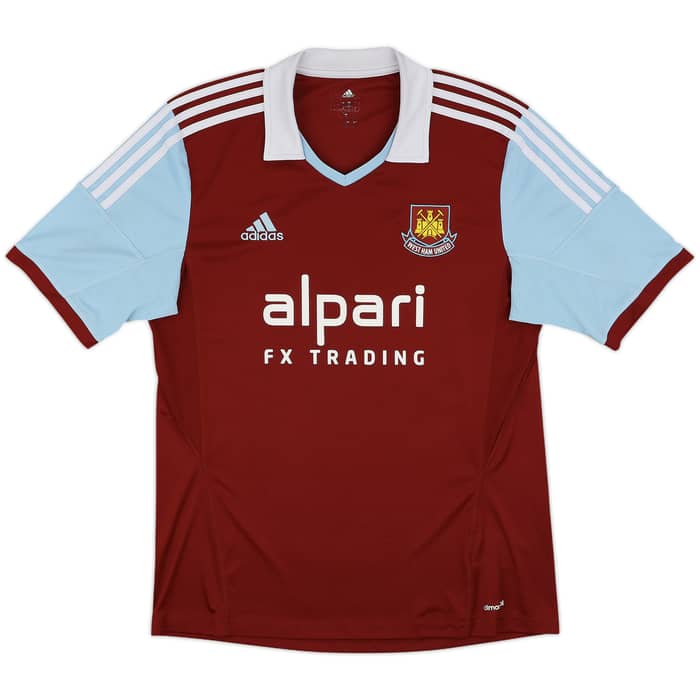 2013-14 West Ham Home Shirt Noble #16 - 9/10 - (L)