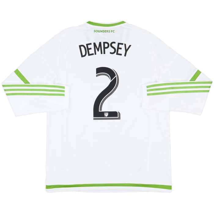 2015 Seattle Sounders Player Issue Away L/S Shirt Dempsey #2 (XL)
