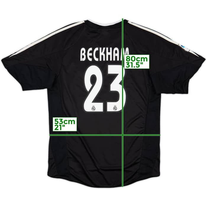 2004-05 Real Madrid Away Shirt Beckham #23 - 7/10 - (L)