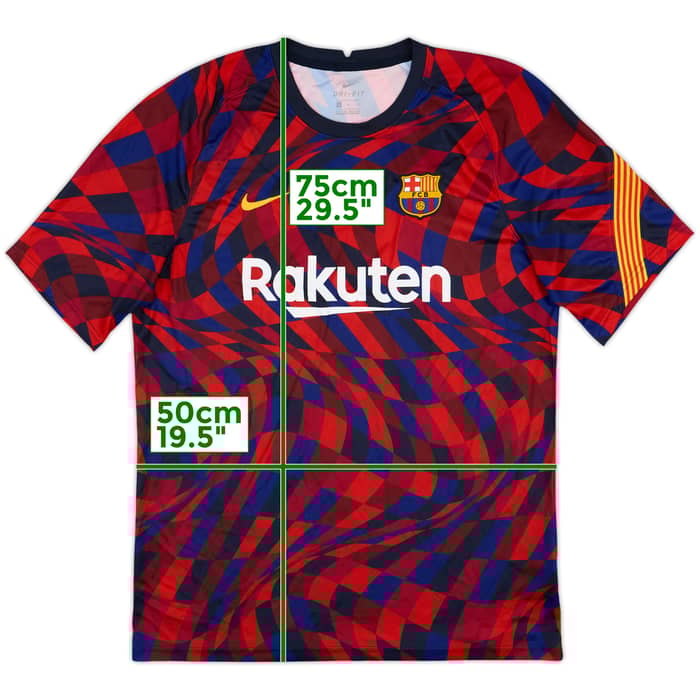 2020-21 Barcelona Nike Training Shirt - 9/10 - (L)