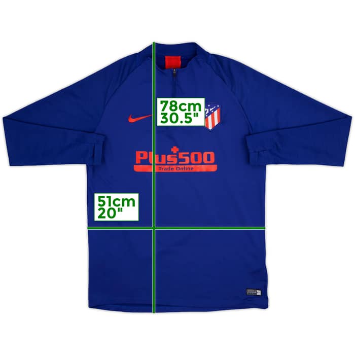 2020-21 Atletico Madrid Nike 1/4 Zip Training Top - 7/10 - (L)