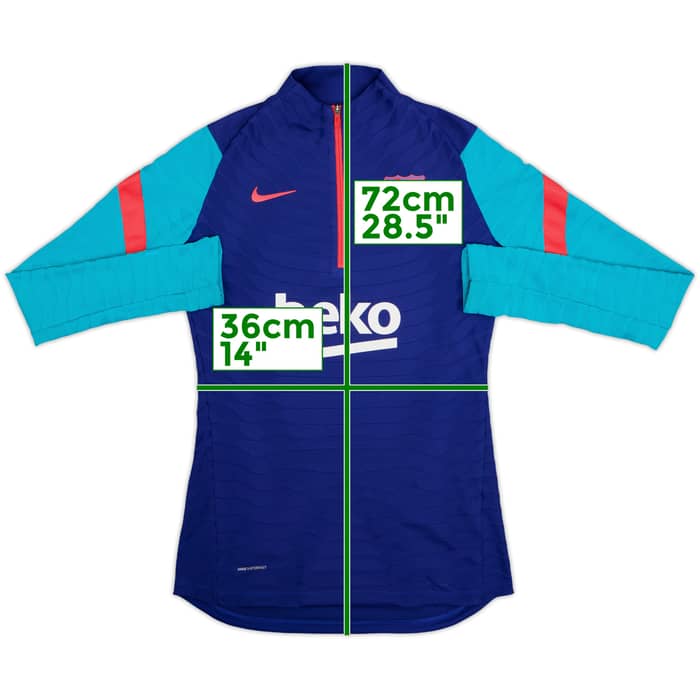 2020-21 Barcelona Nike Vaporknit 1/4 Zip Drill Top - 7/10 - (XS)