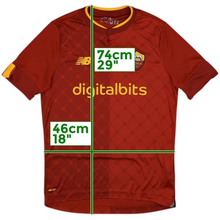 2022-23 Roma Home Shirt - 9/10 - (S)