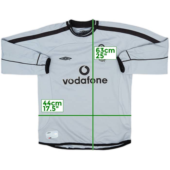 2001-02 Manchester United Centenary GK Shirt - 9/10 - (M.Boys)