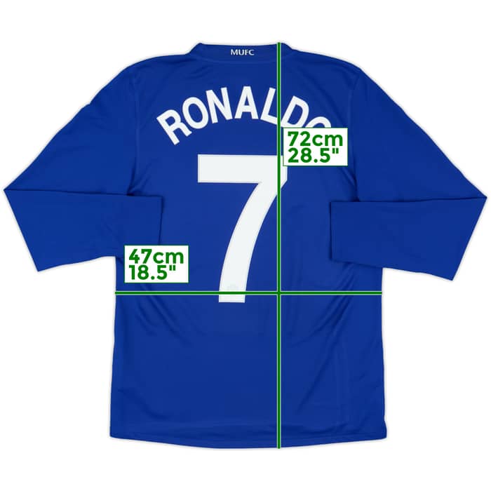 2008-09 Manchester United Third L/S Shirt Ronaldo #7 - 7/10 - (S)