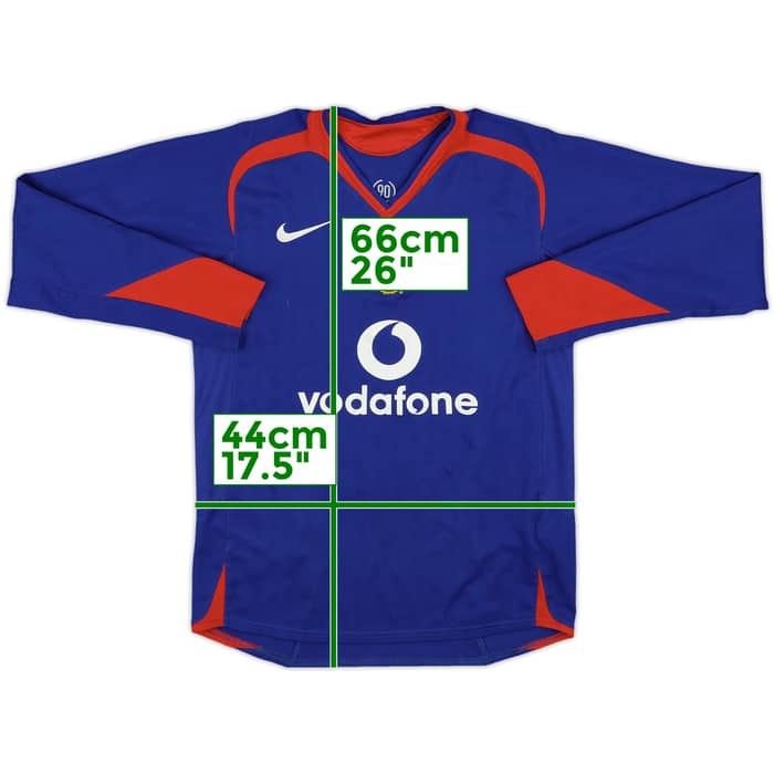 2005-06 Manchester United Away L/S Shirt - 8/10 - (L.Boys)