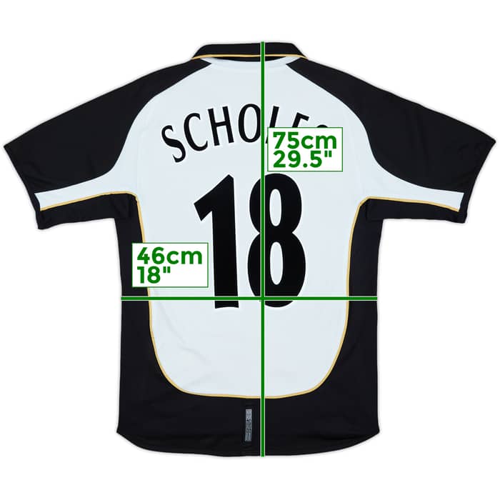 2001-02 Manchester United Centenary Away/Third Shirt Scholes #18 - 7/10 - (S)