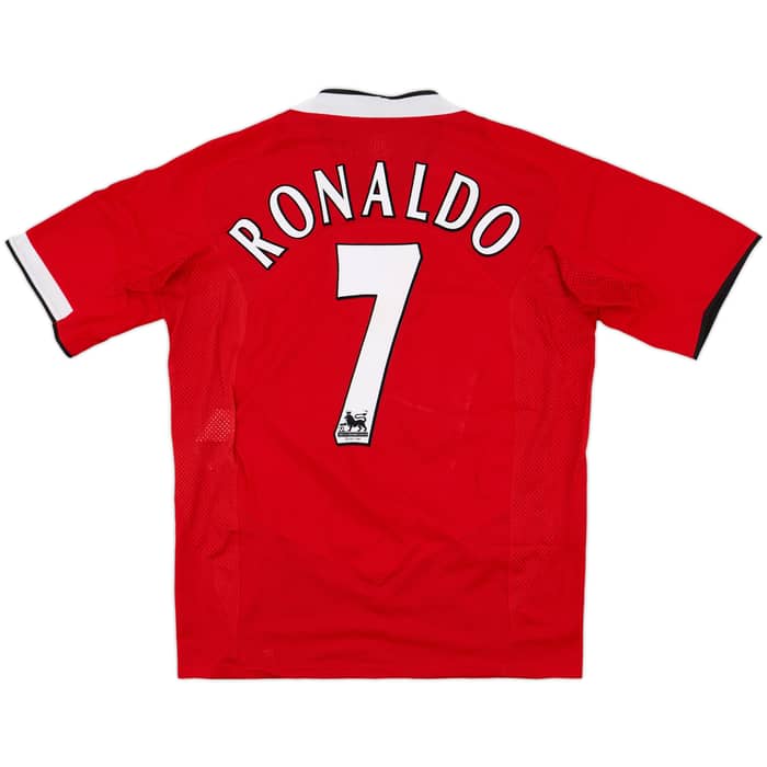 2004-06 Manchester United Home Shirt Ronaldo #7 - 8/10 - (M)