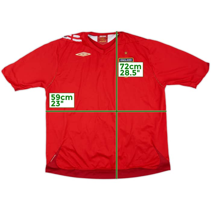 2006-08 England Away Shirt - 5/10 - (XXL)