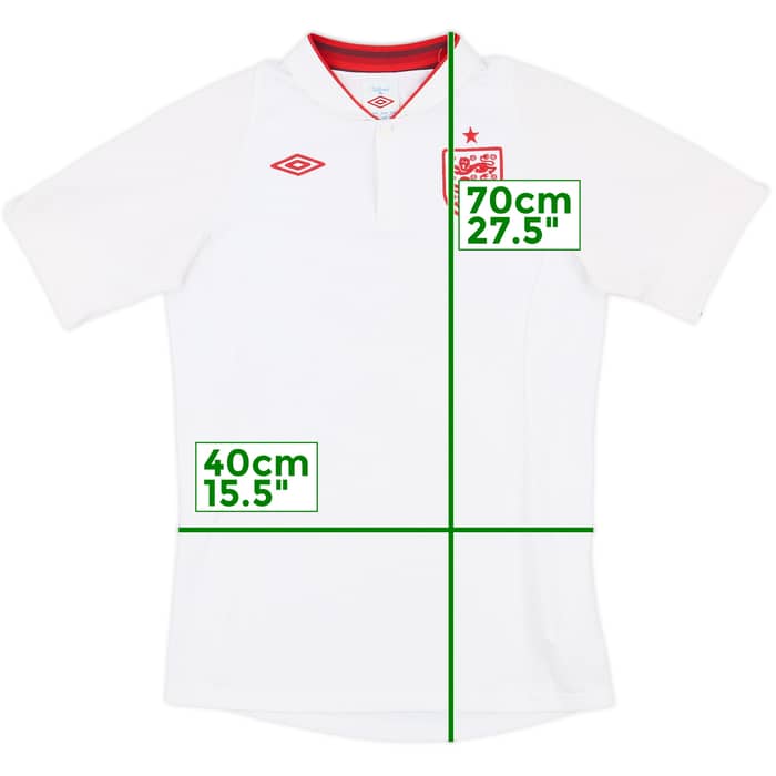 2012-13 England Home Shirt - 8/10 - (XL.Boys)