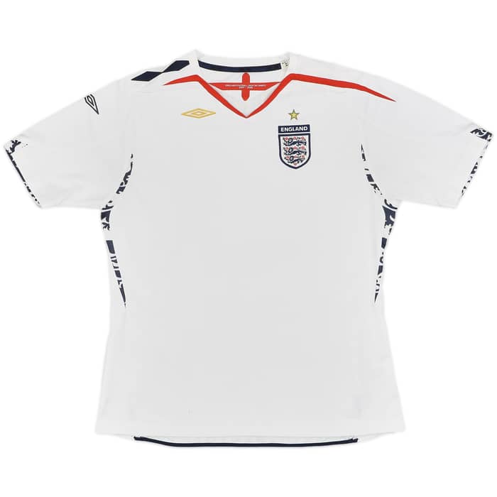 2007-09 England Home Shirt - 5/10 - (Women's XL)