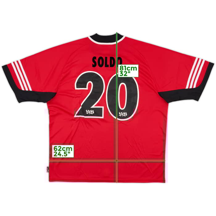2001-02 Stuttgart Away Shirt Soldo #20 - 8/10 - (XL)