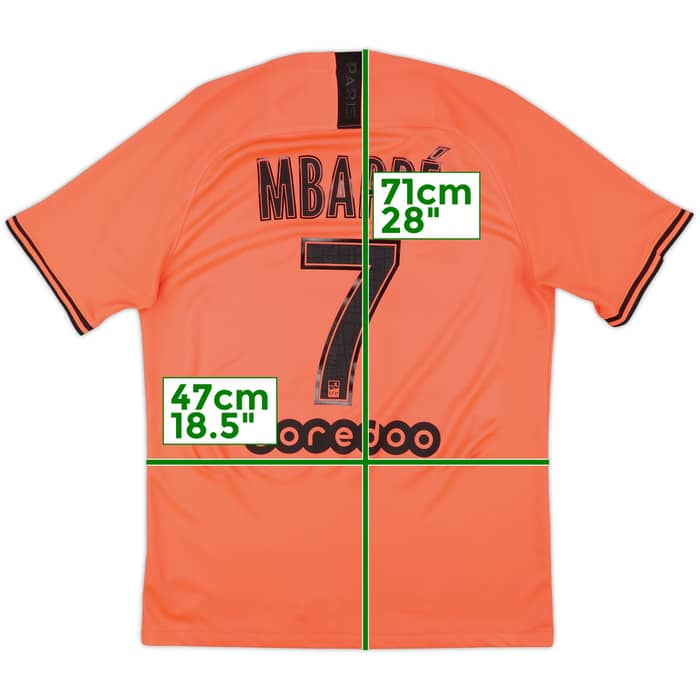 2019-20 Paris Saint-Germain Away Shirt Mbappe #7 - 8/10 - (M)