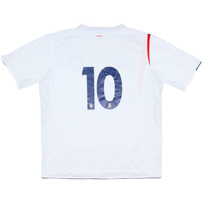 2005-07 England Home Shirt #10 - 6/10 - (XXL)