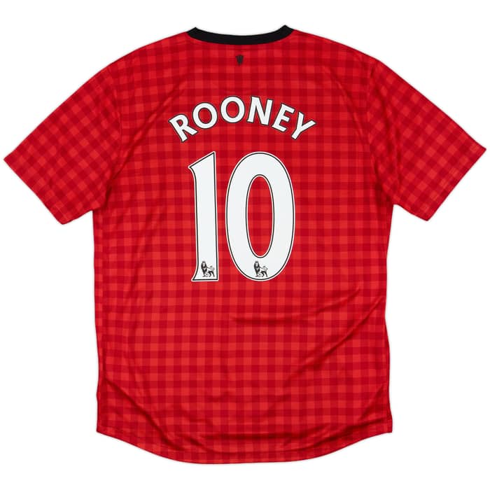 2012-13 Manchester United Home Shirt Rooney #10 - 7/10 - (L)