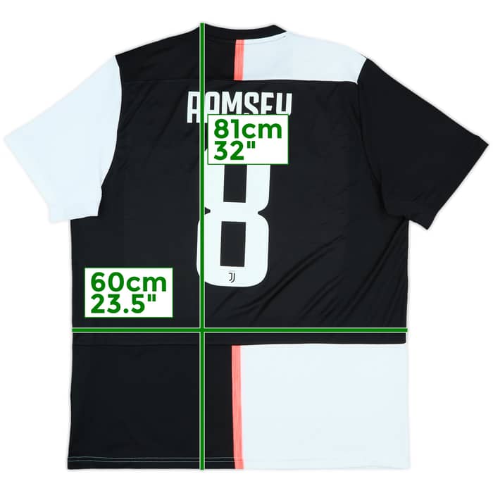 2019-20 Juventus Home Shirt Ramsey #8 - 7/10 - (XL)