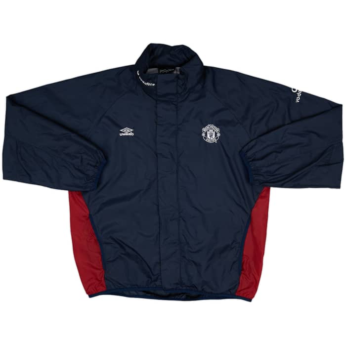 2000-02 Manchester United Umbro Hooded Rain Jacket - 10/10 - (M)