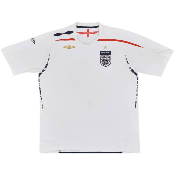 2007-09 England Home Shirt - 5/10 - (XXL)