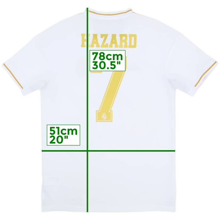 2019-20 Real Madrid Home Shirt Hazard #7 - 7/10 - (M)