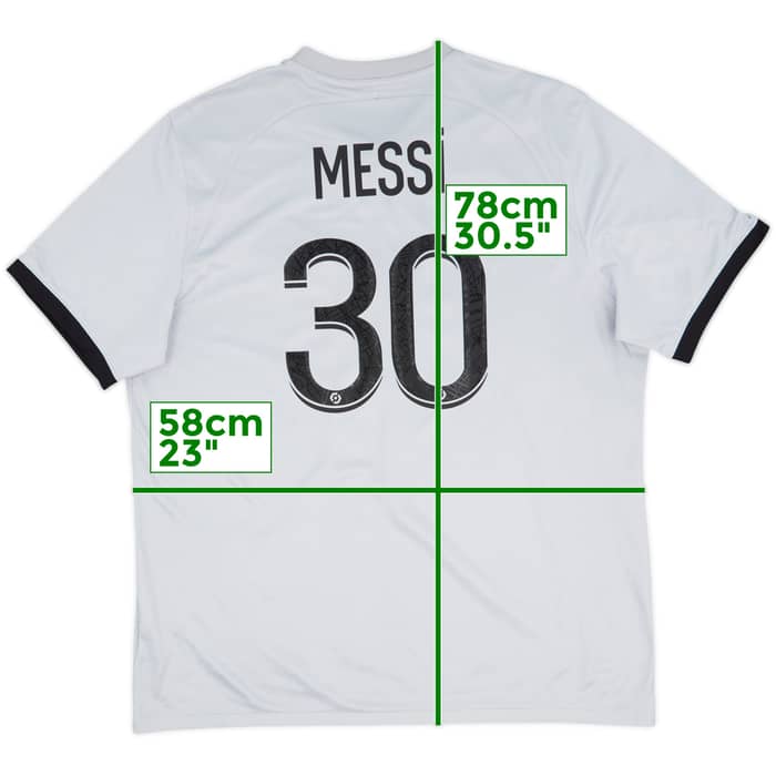 2022-23 Paris Saint-Germain Away Shirt Messi #30 - 10/10 - (XL)