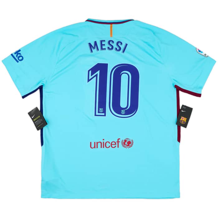 2017-18 Barcelona Away Shirt Messi #10 (XXL)