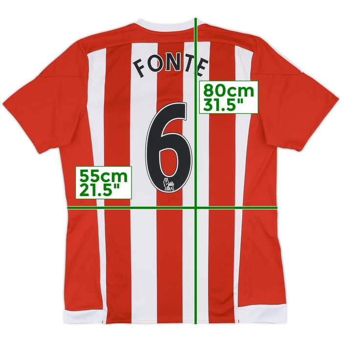 2015-16 Southampton Home Shirt Fonte #6 - 10/10 - (L)