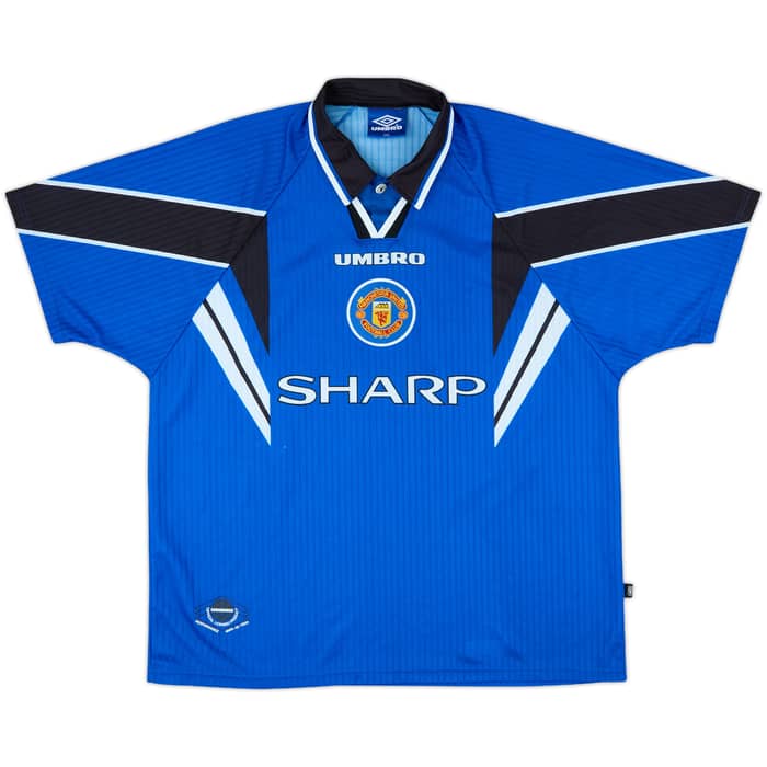 1996-98 Manchester United Third Shirt Cantona #7 - 9/10 - (XXL)