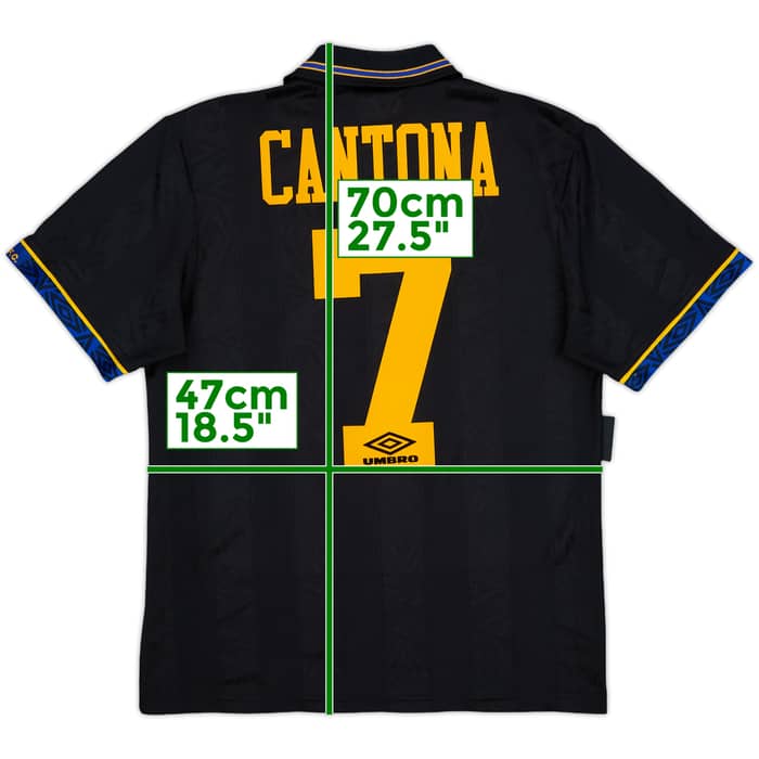 1993-95 Manchester United Away Shirt Cantona #7 - 8/10 - (S)