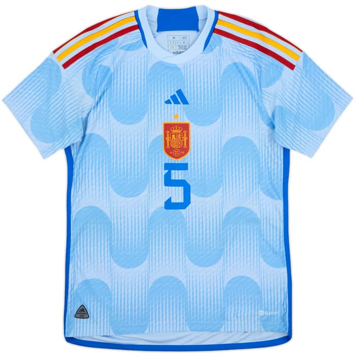 2022-23 Spain Authentic Away Shirt Sergio #5 - 10/10 - (M)