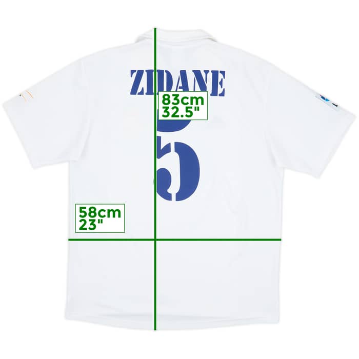 2001 Real Madrid Home Shirt Zidane #5 - 8/10 - (L)