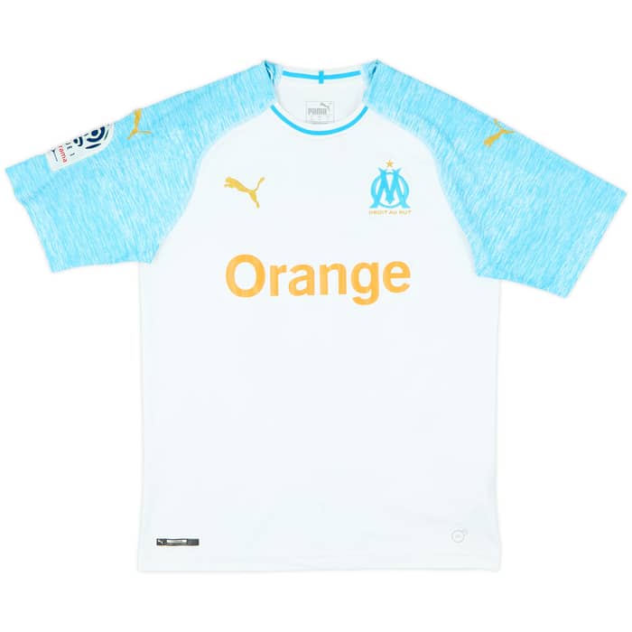 2017-18 Olympique Marseille Home Shirt L.Gustavo #19 - 5/10 - (M)