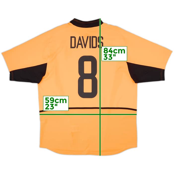 2002-04 Netherlands Home Shirt Davids #8 - 8/10 - (XL)