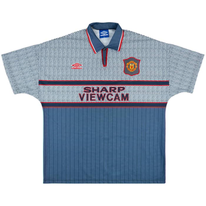 1995-96 Manchester United Away Shirt Cantona #7 - 9/10 - (XXL)