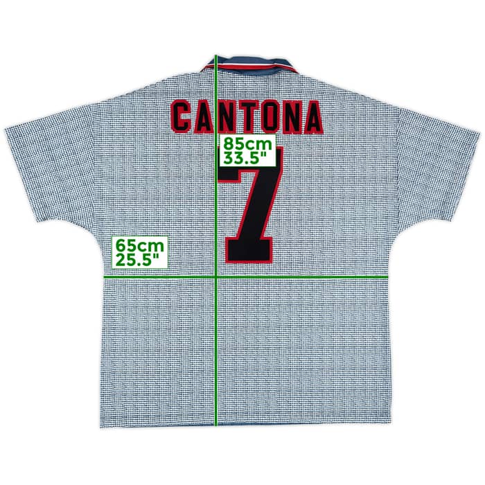 1995-96 Manchester United Away Shirt Cantona #7 - 9/10 - (XXL)